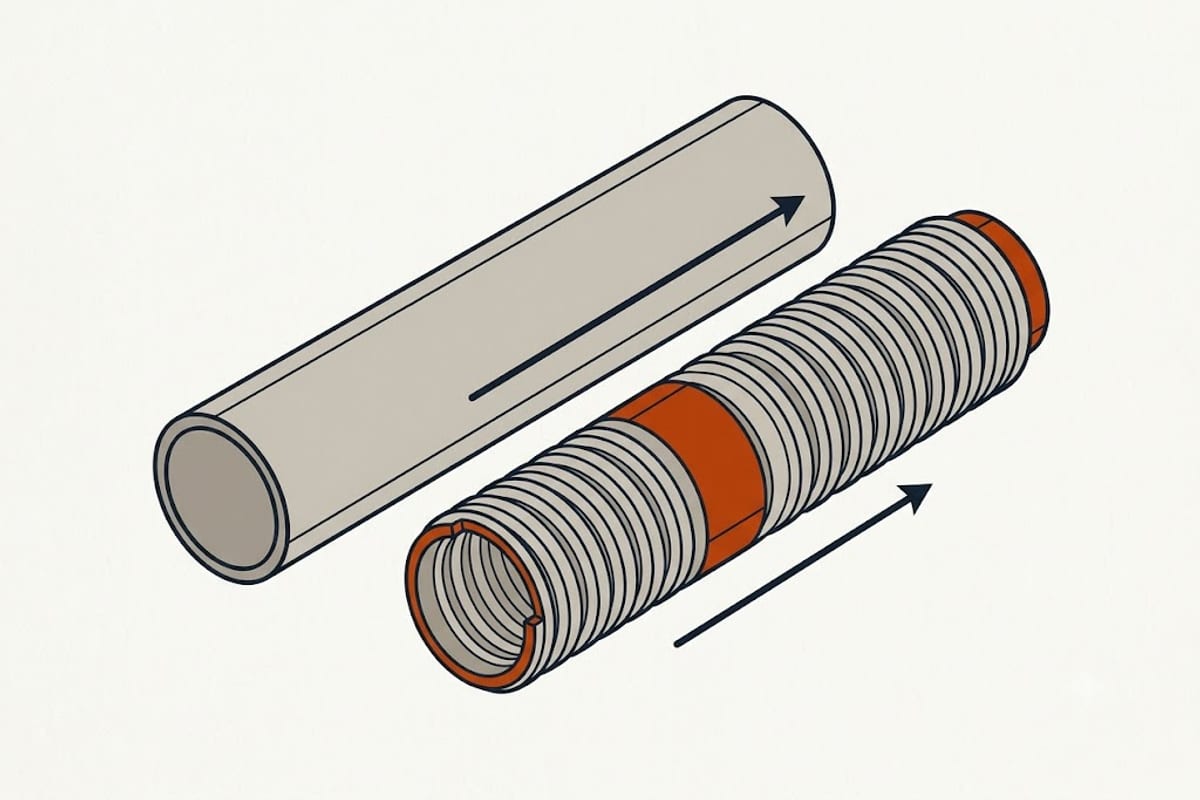 Two duct interiors compared