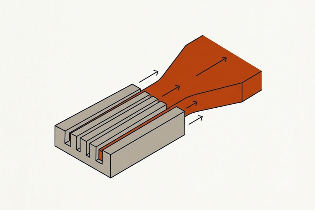 Throw pattern from a supply register